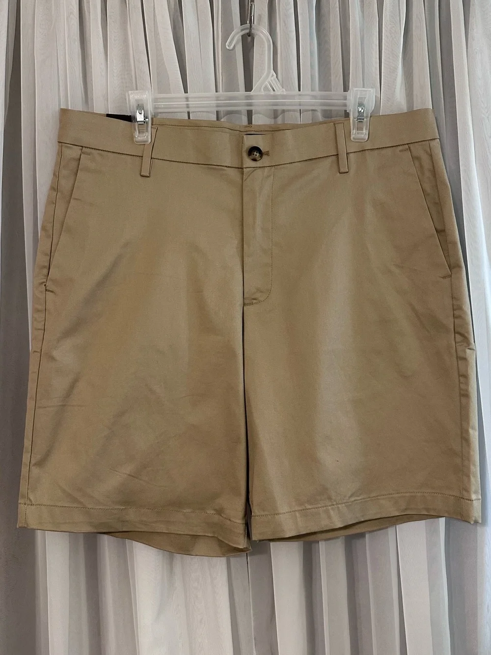 Banana Republic Khaki Stretch Chino Shorts Size 36